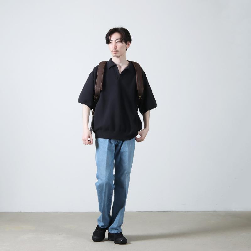 crepuscule (クレプスキュール) Light Moss Stitch Polo crepuscule (クレプスキュール) Light Moss Stitch Polo