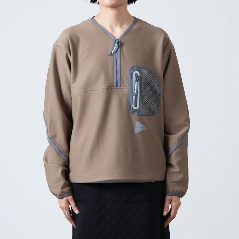 and wander - 専用　and wander  ライトリッププルオーバー and wander (アンドワンダー) light fleece pullover / ライト