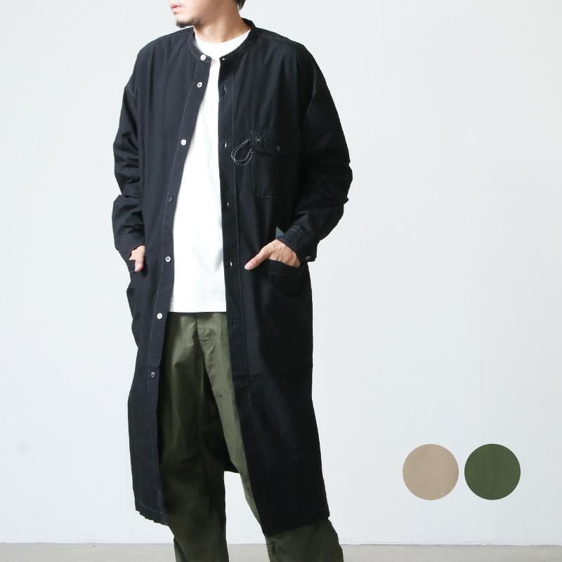 50% OFF】and wander (アンドワンダー) CORDURA typewriter long shirt 