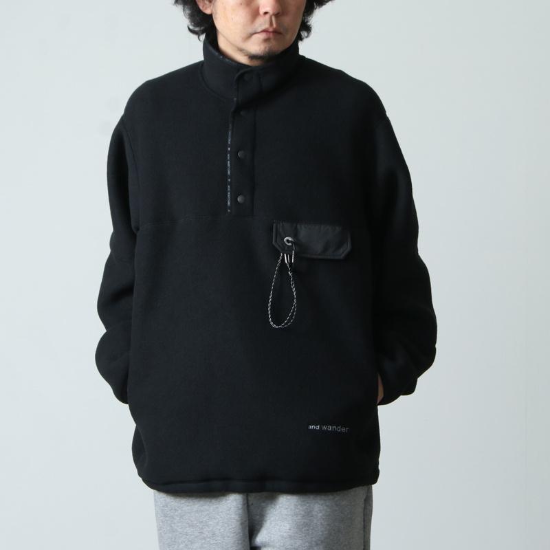 and wander (アンドワンダー) wool fleece pullover / ウールフリース 
