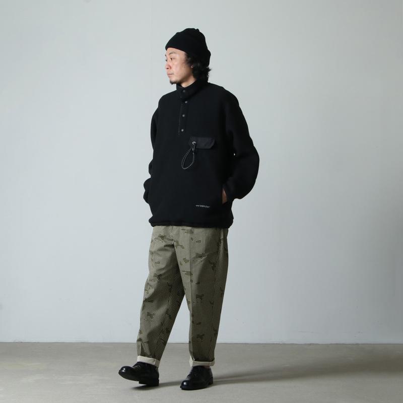and wander (アンドワンダー) wool fleece pullover / ウールフリース 