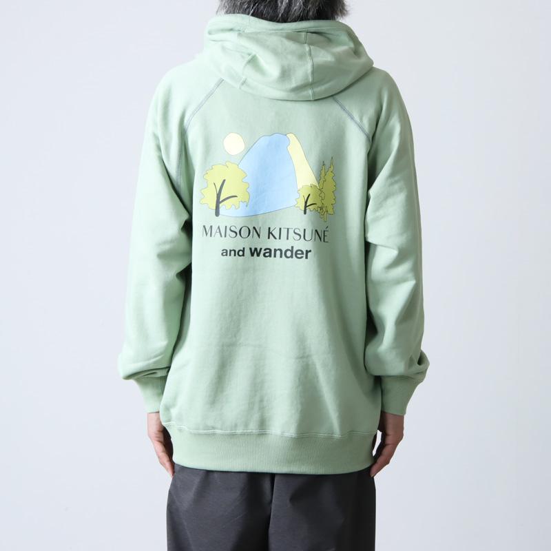 and wander (アンドワンダー) DRY COTTON SWEATHOODIE MKxAWD 