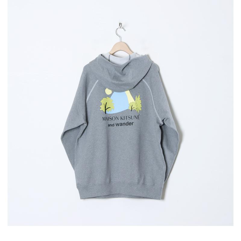 and wander 【30% OFF】and (アンドワンダー) DRY COTTON SWEATHOODIE 