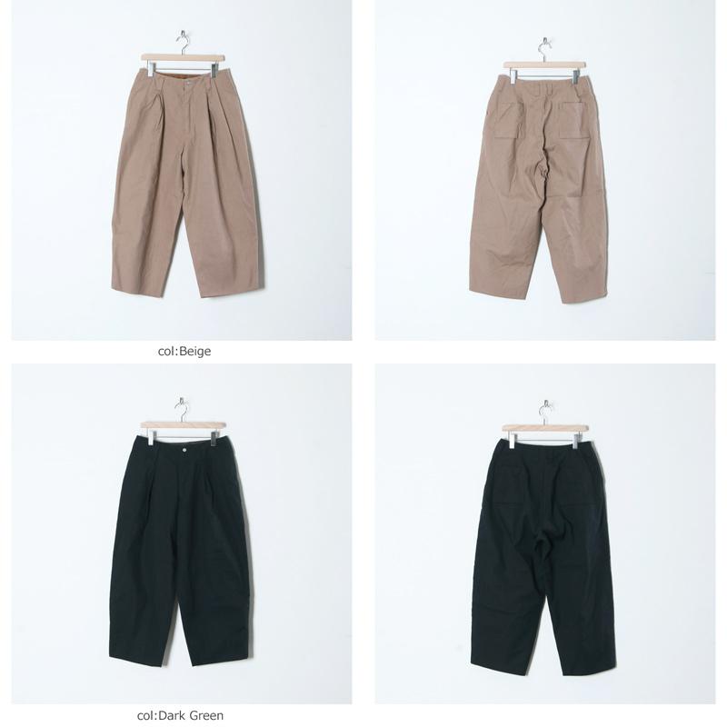 roundabout (ラウンダバウト) Double Canvas Deep Tuck Pants / ダブル 