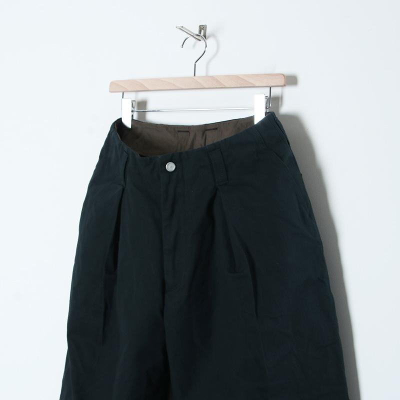 roundabout (ラウンダバウト) Double Canvas Deep Tuck Pants / ダブル 