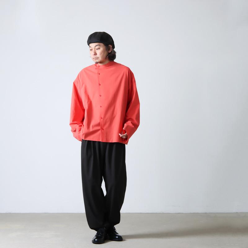 30% OFF】roundabout (ラウンダバウト) L/S Double Band Collar Shirt  
