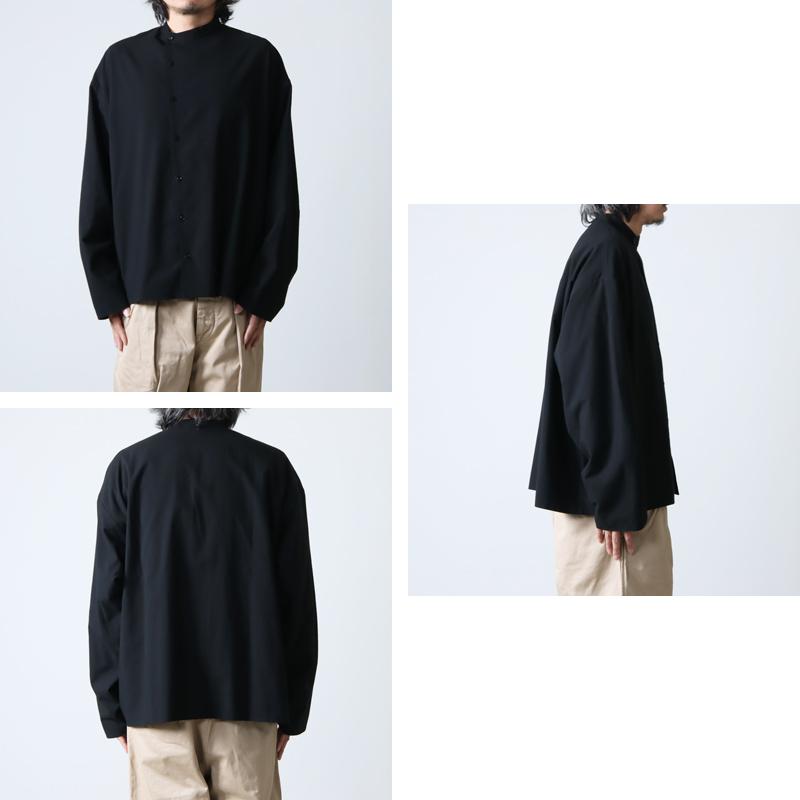 30% OFF】roundabout (ラウンダバウト) L/S Double Band Collar Shirt  