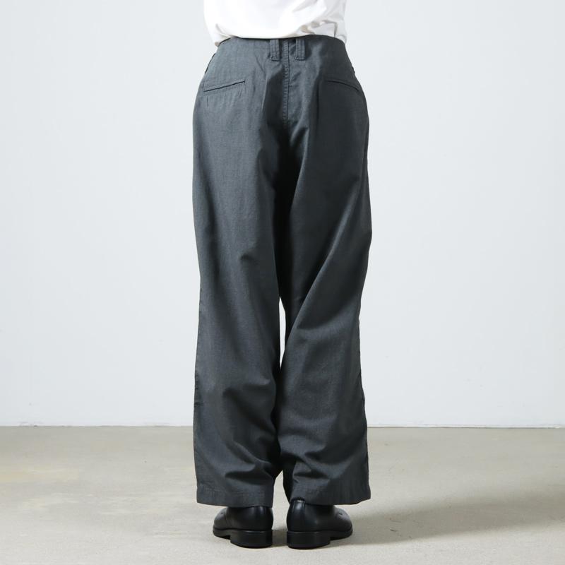 roundabout (ラウンダバウト) Chambray 2tuck Pants / シャンブレー2タックパンツ｜icora｜12