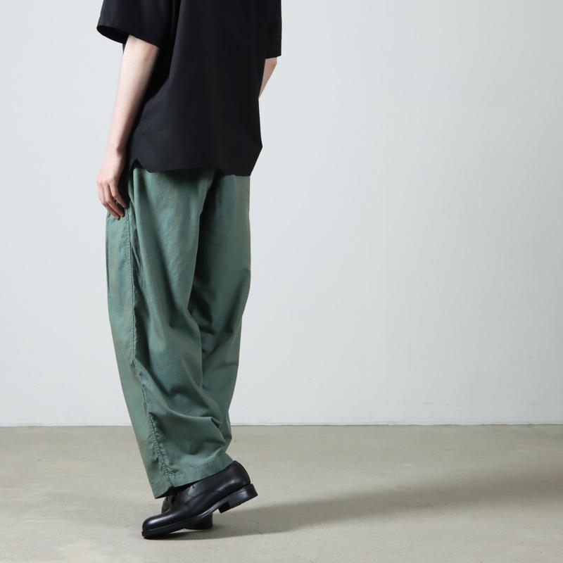 roundabout (ラウンダバウト) Chambray 2tuck Pants / シャンブレー2タックパンツ｜icora｜07