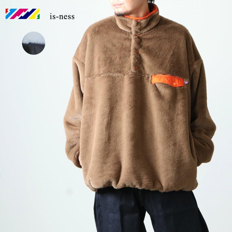 is-ness (イズネス) REVERSIBLE PULLOVER FLEECE JACKET 