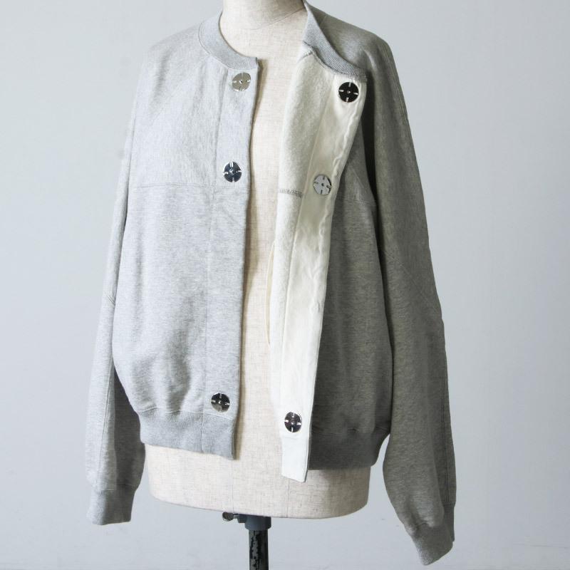 unfil (アンフィル) vintage cotton-fleece cropped cardigan