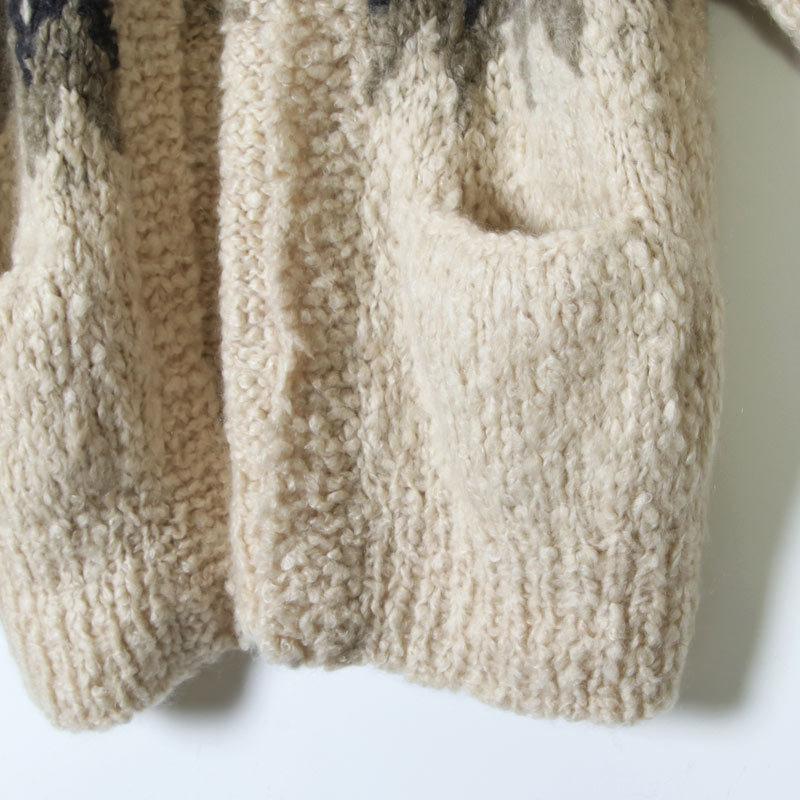 unfil (アンフィル) cashmere blend hand-knit cardigan unfil (アンフィル) cashmere blend hand-knit cardigan