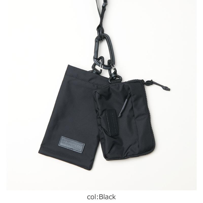 bagjack ブラック ナイロン ストラップ カラビナ付き バッグジャック bagjack Gun Leash Hook ITW バッグ