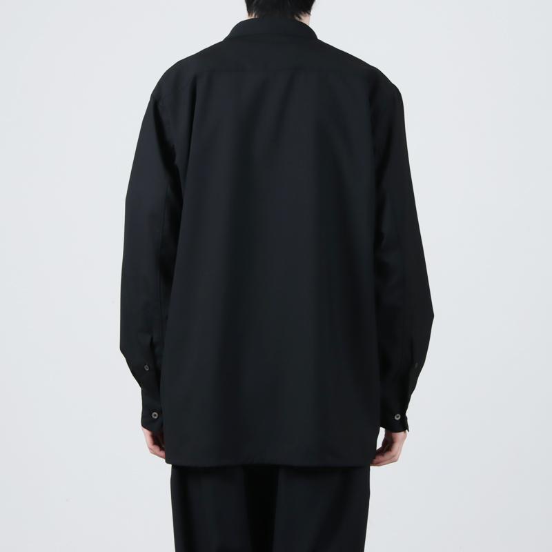 マーカウェア　シャツ　2　ブラック　ウール100 マーカウェア シャツ 2 ブラック ウール100 markaware シャツ