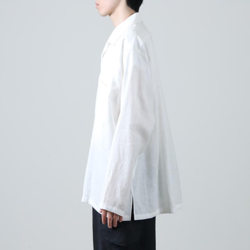 MARKAWARE (マーカウェア) HEMP SHIRTING OPEN COLLAR SHIRT L/S / ヘンプ シャーティングオープンカラーロングスリーブシャツ｜icora｜11