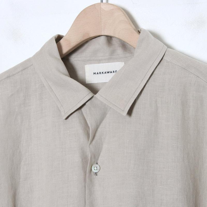 markaware MARKAWARE (マーカウェア) HEMP SHIRTING OPEN COLLAR