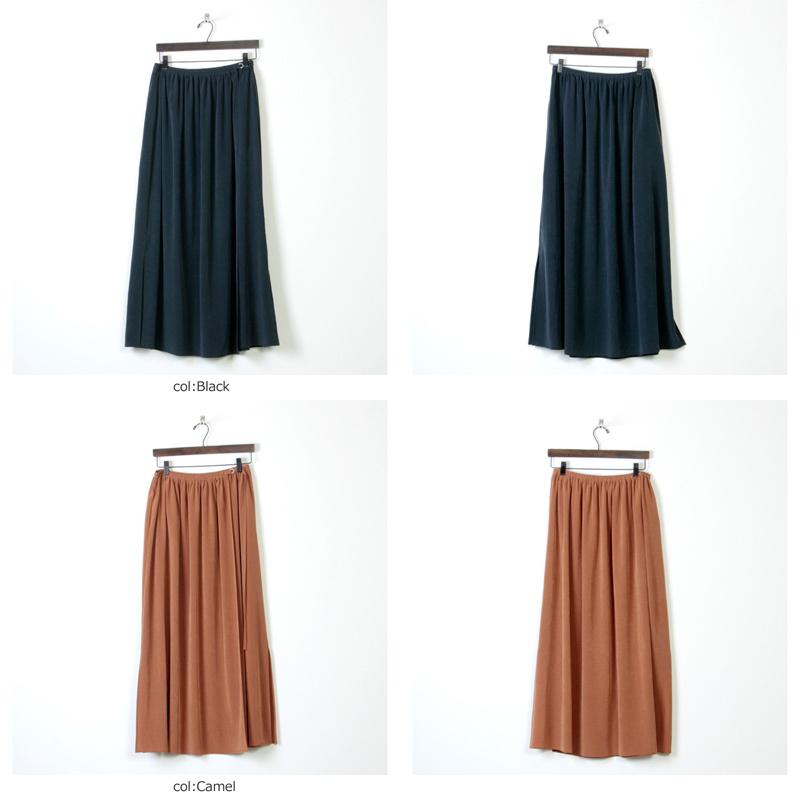 08sircus (ゼロエイトサーカス) Vintage crape maxi wrap skirt / ヴィンテージクレープマキシラップスカート｜icora｜03