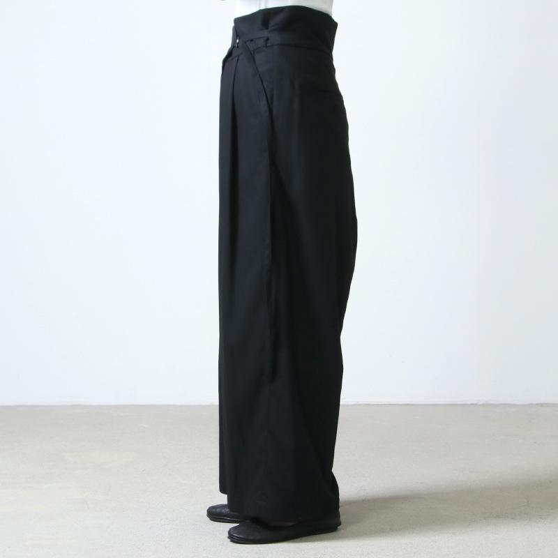 08sircus (ゼロエイトサーカス) Cotton tricotine wide wrap pants / コットントリコット ワイドラップパンツ｜icora｜16