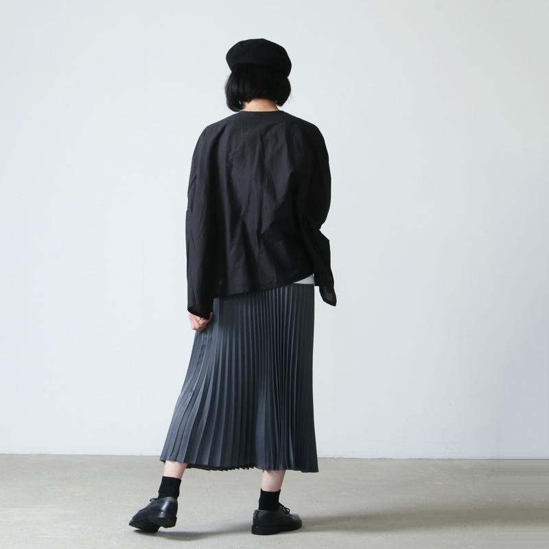 08sircus (ゼロエイトサーカス) Drape satin pleated skirt / ドレープサテンプリーツスカート｜icora｜14