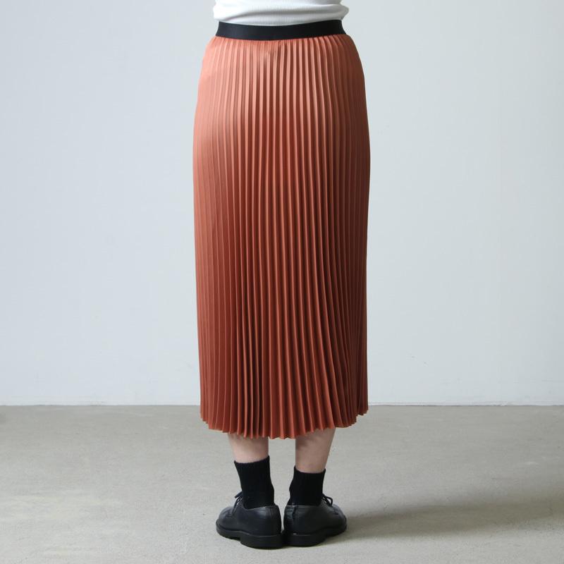 08sircus (ゼロエイトサーカス) Drape satin pleated skirt / ドレープサテンプリーツスカート｜icora｜17