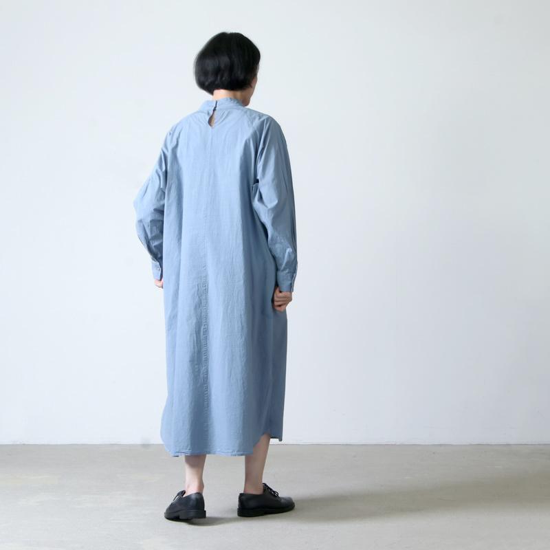 08sircus (ゼロエイトサーカス) Compact lawn garment dyed dress / コンパクトローンガーメントダイドレス｜icora｜18