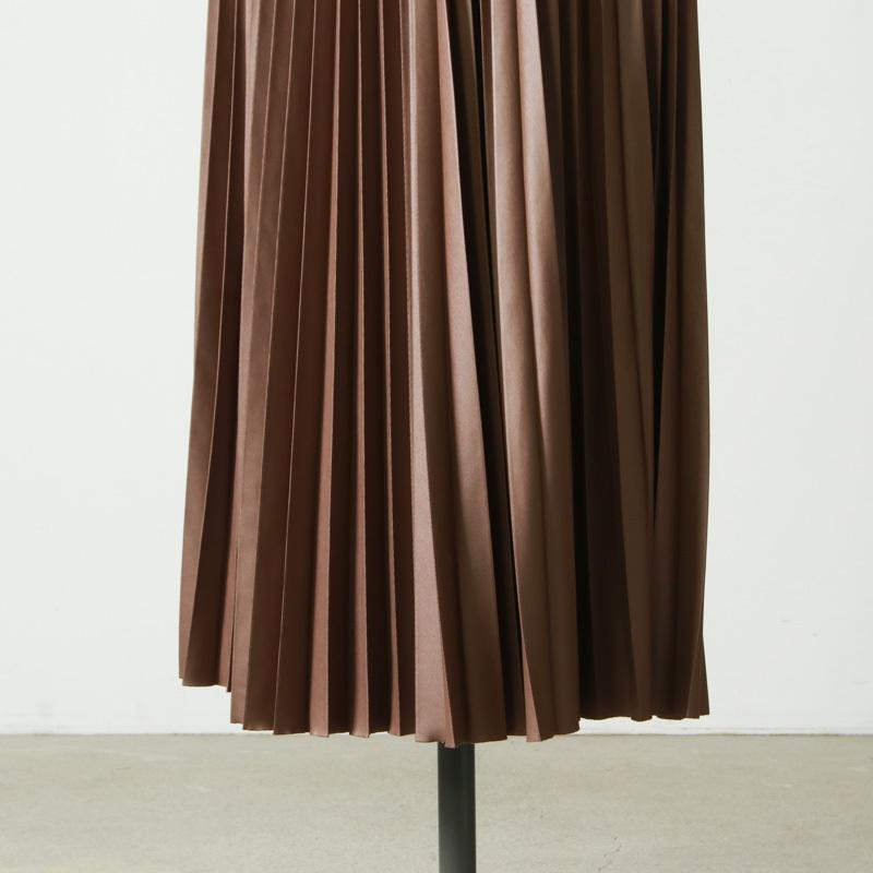 08sircus (ゼロエイトサーカス) Leather satin pleated skirt / レザーサテンプリーツスカート｜icora｜12