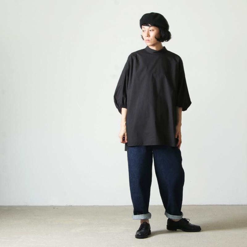 08sircus (ゼロエイトサーカス) Suvin cotton stand collar blouse / スビンコットンスタンドカラーブラウス｜icora｜17