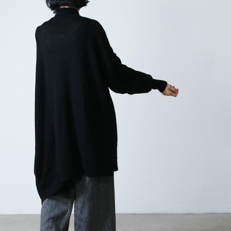 08sircus (ゼロエイトサーカス) Baby alpaca high neck drape top / ハイネックセーター｜icora｜14