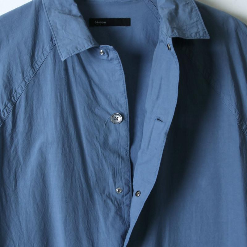 【50% OFF】08sircus (ゼロエイトサーカス) Compact lawn garment dyed over shirt / コンパクトローンガーメントダイオーバーシャツ｜icora｜10