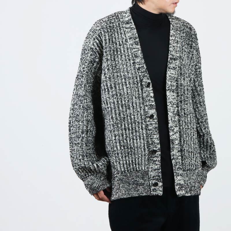 【30% OFF】08sircus (ゼロエイトサーカス) Wo Co melange cardigan / メランジカーディガン｜icora｜06