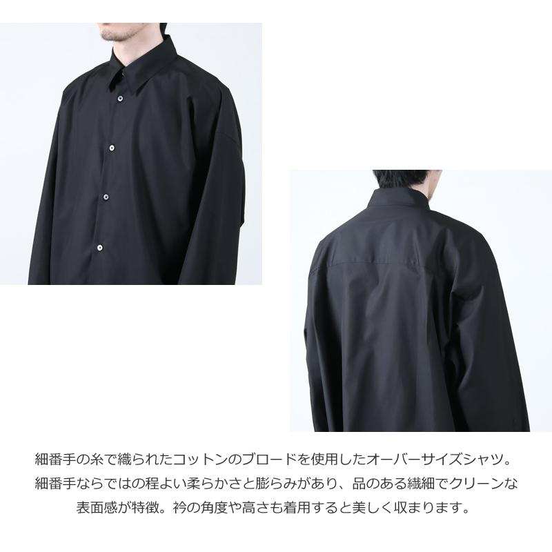 08sircus (ゼロエイトサーカス) Broad over size shirt / ブロードオーバーサイズシャツ｜icora｜04