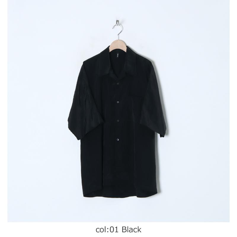 08sircus (ゼロエイトサーカス) Viscose washer back dolman split shirt / ヴィスコースワッシャーバックドルマンスプリットシャツ｜icora｜17