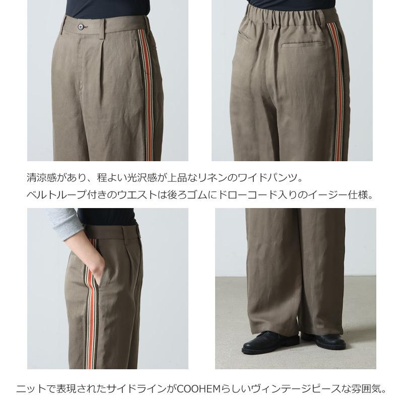 Coohem COOHEM (コーヘン) KNIT SIDELINE LINEN MIX P/T / ニット 