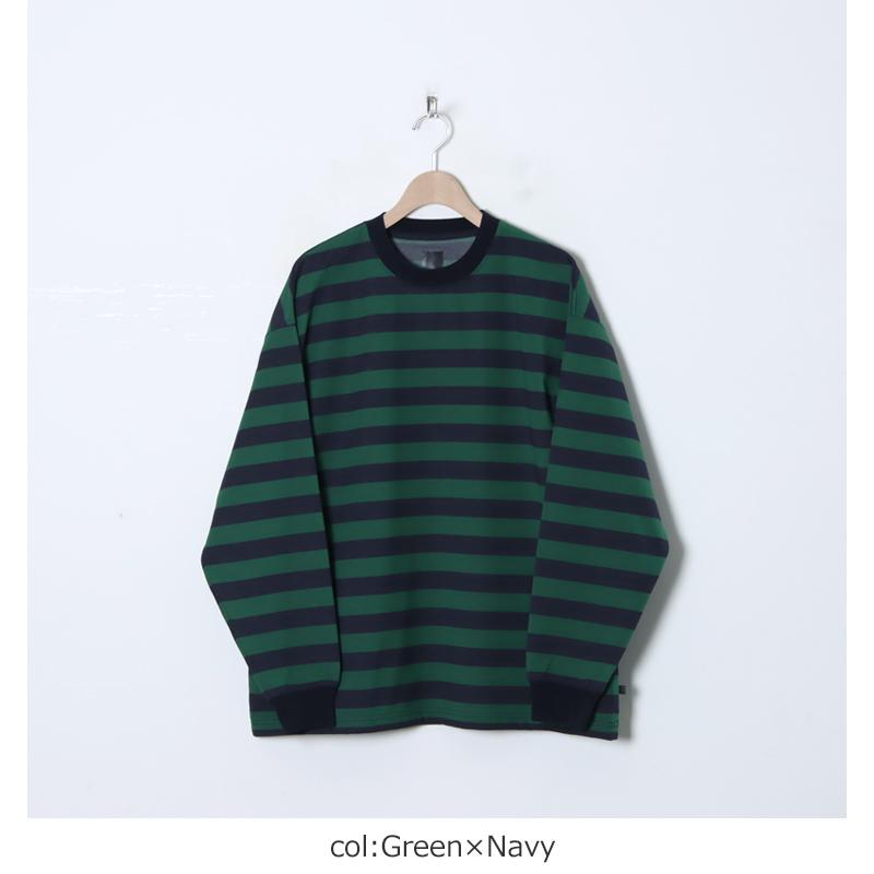 DAIWA PIER39 (ダイワピア39) TECH DRAWSTRING BORDER L/S TEE DAIWA PIER39 (ダイワピア39) TECH DRAWSTRING BORDER L/S TEE