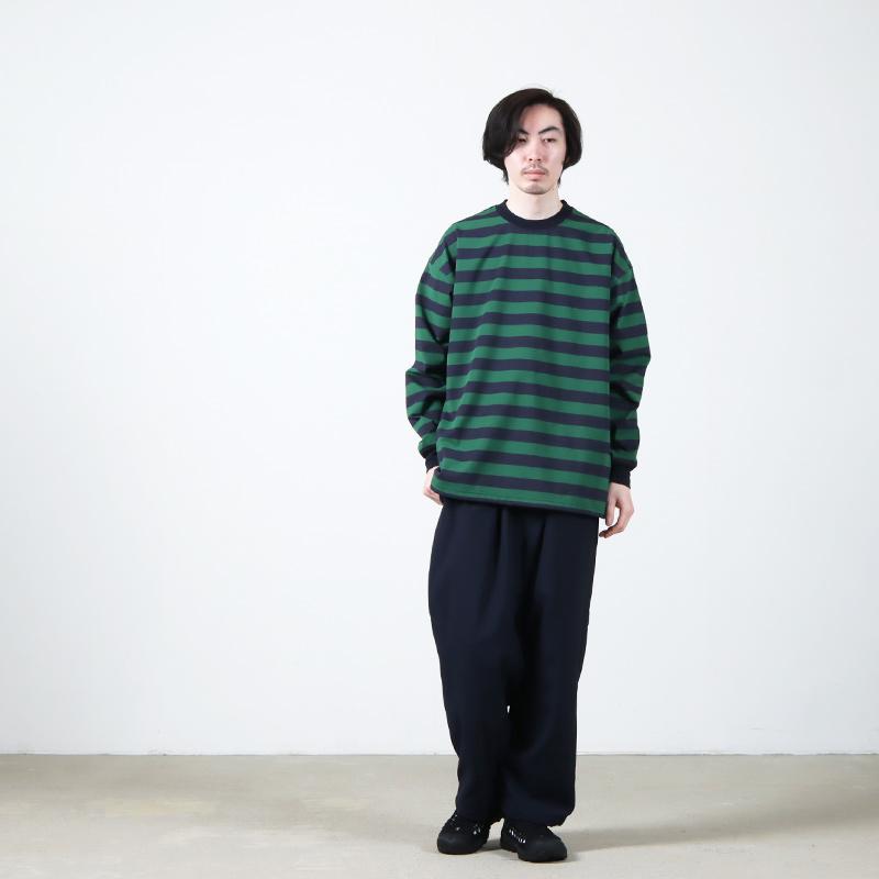 DAIWA PIER39 (ダイワピア39) TECH DRAWSTRING BORDER L/S TEE DAIWA PIER39 (ダイワピア39) TECH DRAWSTRING BORDER L/S TEE