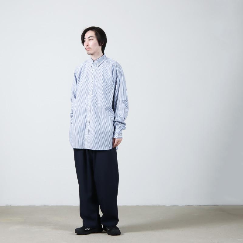 DAIWA PIER39 (ダイワピア39) TECH BUTTON DOWN SHIRT L/S STRIPE / テックボタンダウンシャツロングスリーブ ストライプ｜icora｜19