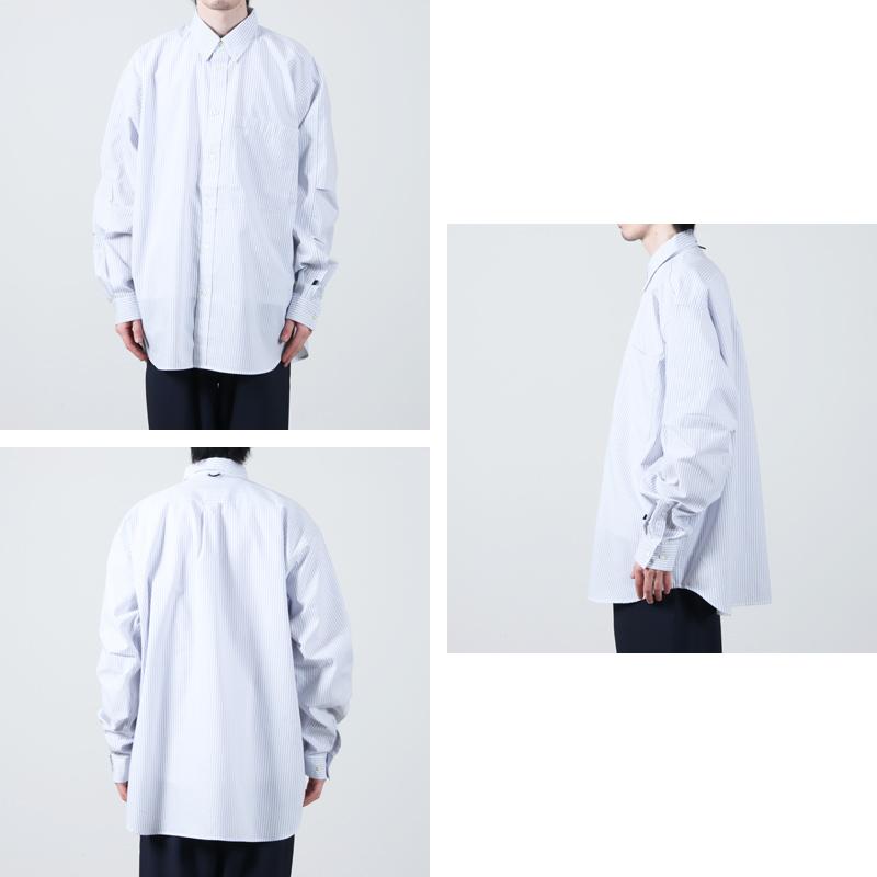 DAIWA PIER39 (ダイワピア39) TECH BUTTON DOWN SHIRT L/S STRIPE / テックボタンダウンシャツロングスリーブ ストライプ｜icora｜03