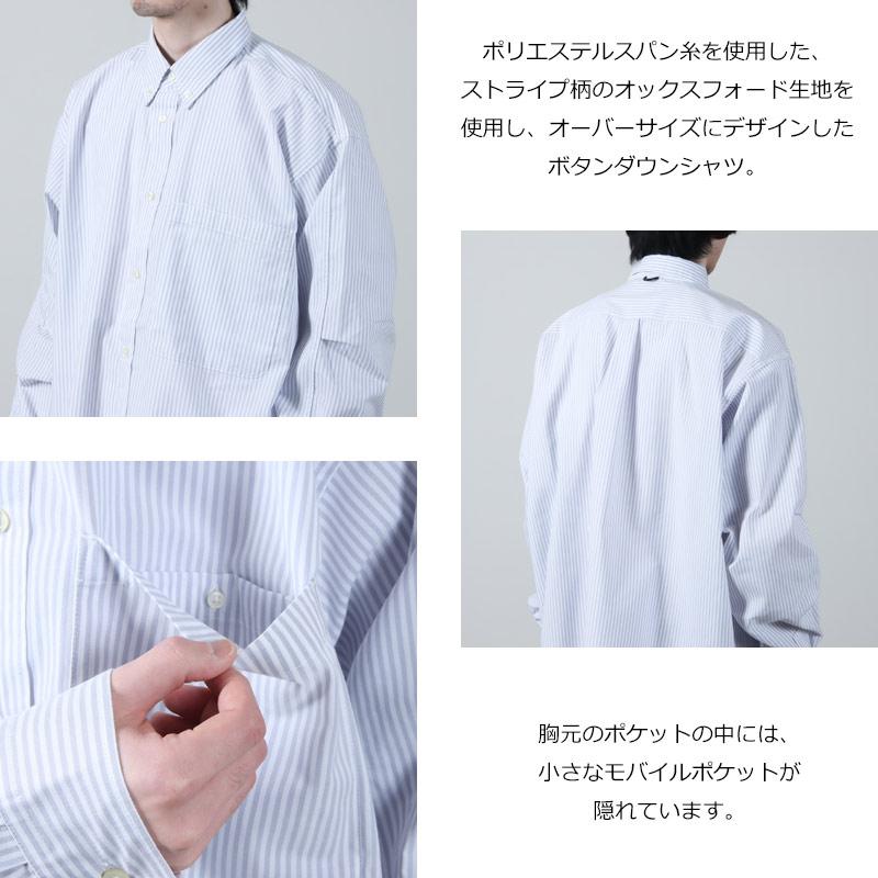 DAIWA PIER39 (ダイワピア39) TECH BUTTON DOWN SHIRT L/S STRIPE / テックボタンダウンシャツロングスリーブ ストライプ｜icora｜04