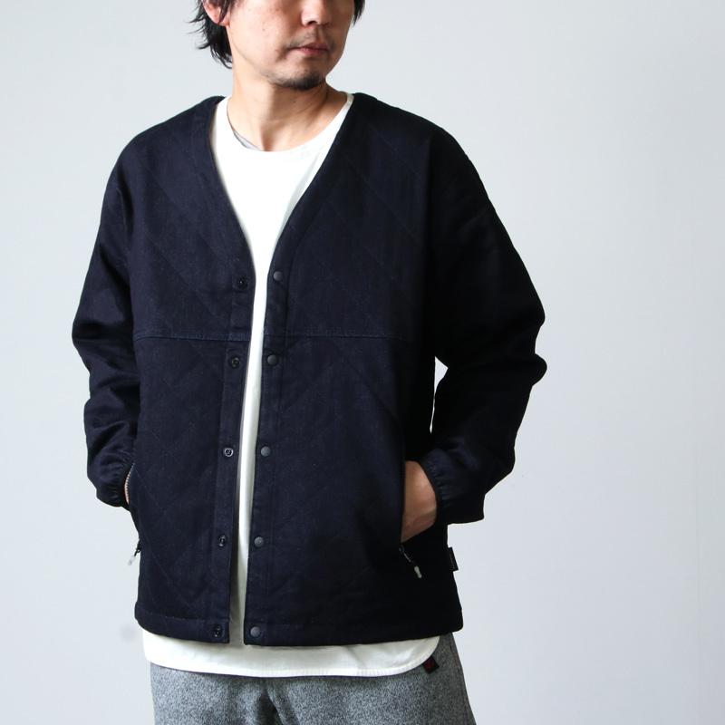 AXESQUIN (アクシーズクイン) DENIM QUILTED EASY CARDIGAN / デニム 