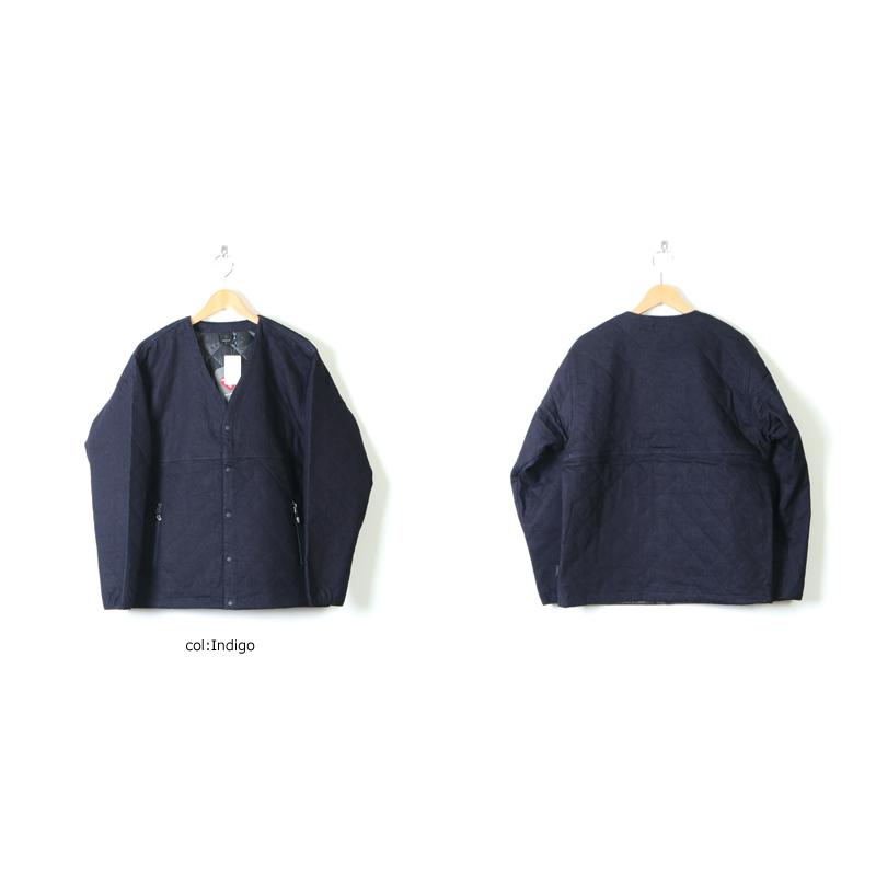 AXESQUIN (アクシーズクイン) DENIM QUILTED EASY CARDIGAN / デニム 