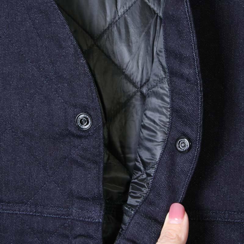AXESQUIN (アクシーズクイン) DENIM QUILTED EASY CARDIGAN / デニム 
