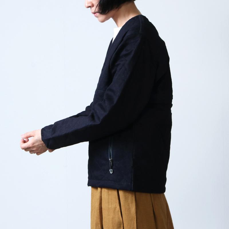 AXESQUIN (アクシーズクイン) DENIM QUILTED EASY CARDIGAN / デニム 
