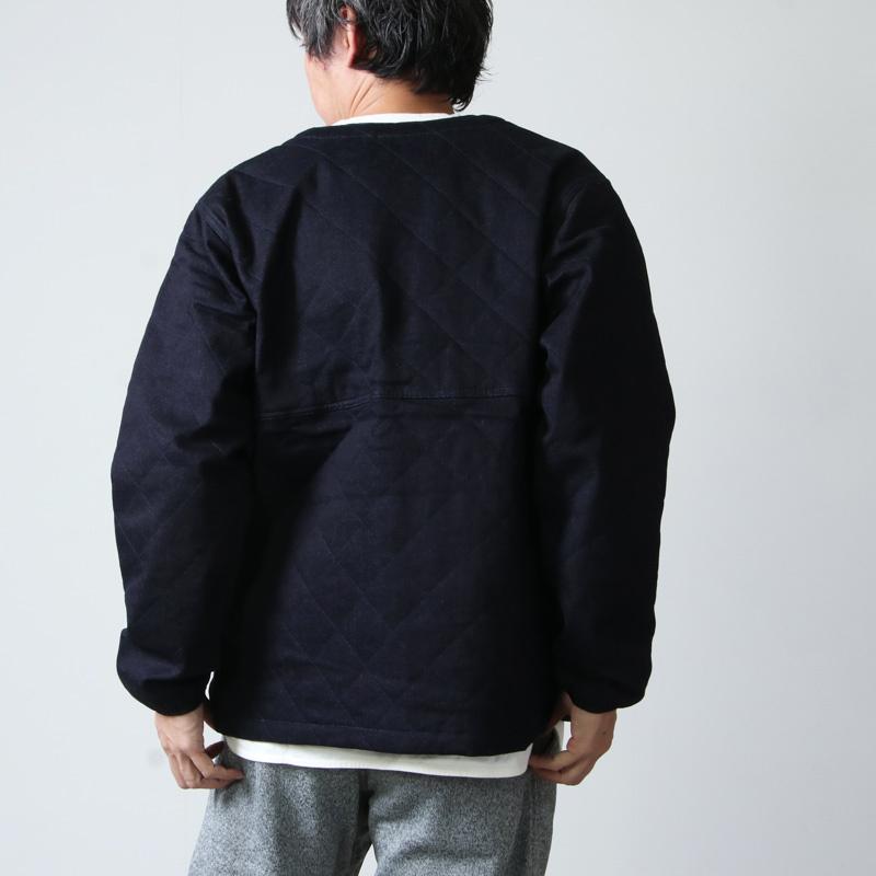 AXESQUIN (アクシーズクイン) DENIM QUILTED EASY CARDIGAN / デニム 