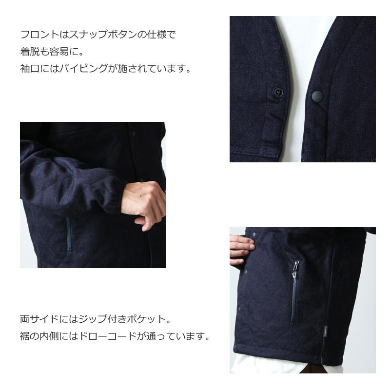 AXESQUIN (アクシーズクイン) DENIM QUILTED EASY CARDIGAN / デニム 