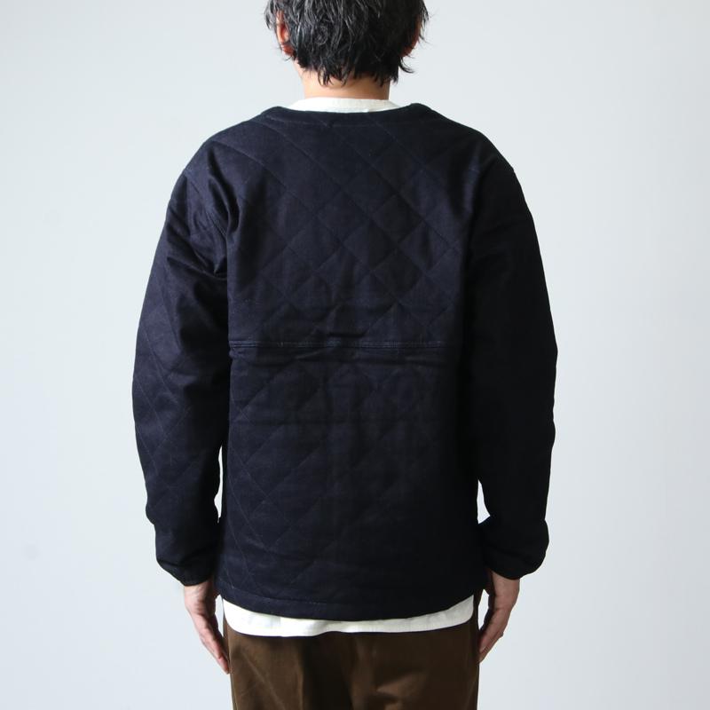 AXESQUIN (アクシーズクイン) DENIM QUILTED EASY CARDIGAN / デニム 