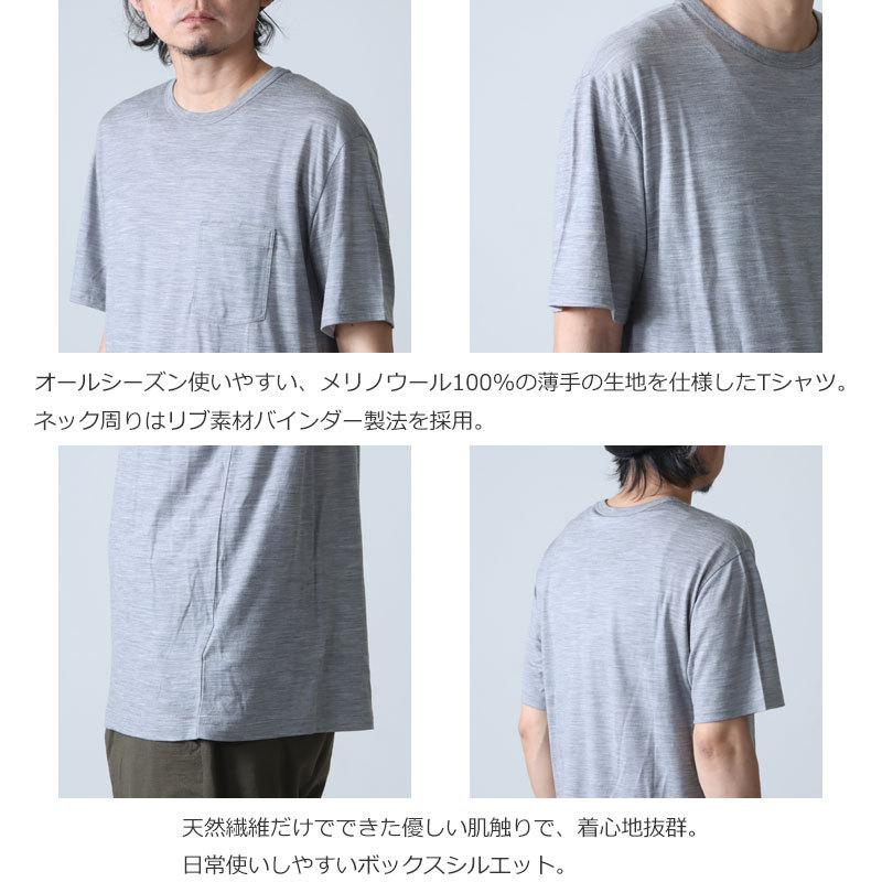 ICE BREAKER MERINO ポケットTシャツ ステッチ 半袖 M Men's Merino 150 Tech Lite III Relaxed Pocket T-Shirt