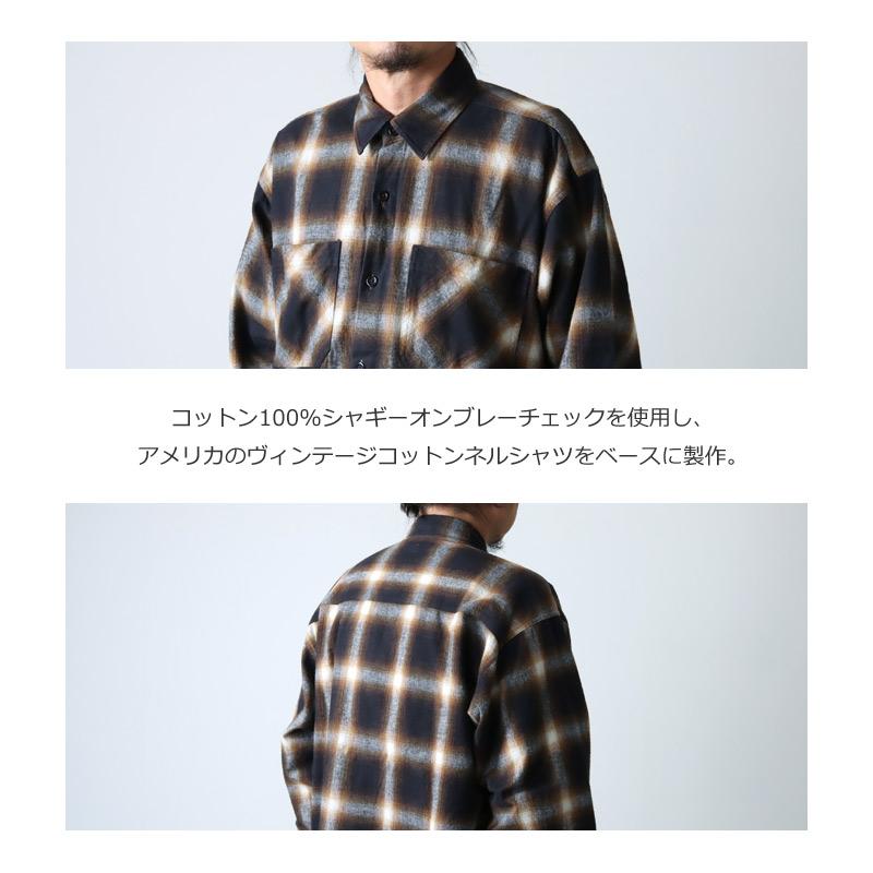 ETS.MATERIAUX (イーティーエスマテリオ) Ombre Check Flannel Shirts 