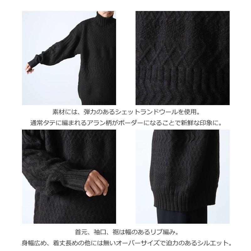 ETS.MATERIAUX (イーティーエスマテリオ) SABA Irish sweater / アイリッシュセーター