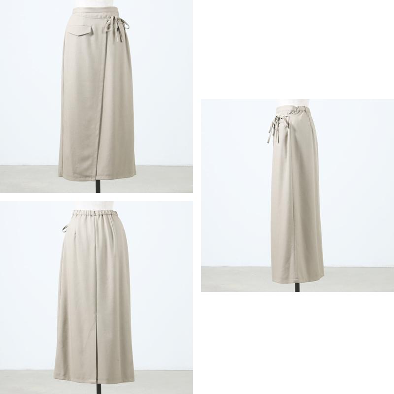 20% OFF】MANOF (マノフ) LINEN WRAP SKIRT / リネンラップ