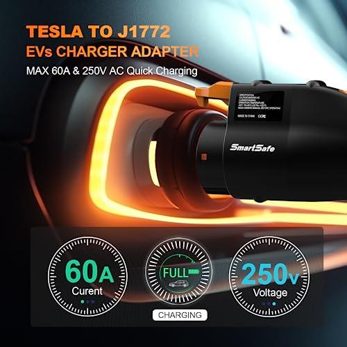 テスラ用の普通充電器変換アダプター J1772 純正 Tesla 純正 SAE J1772